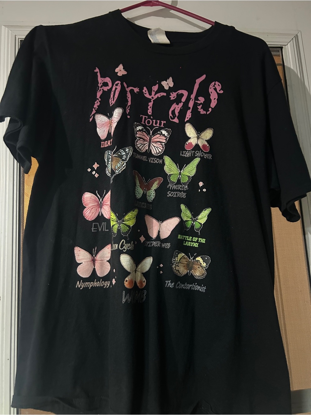 Melina Martinez Portals Tee - Black with Pink & Green Accents